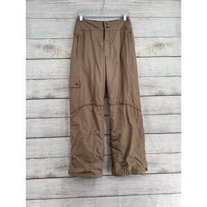 Kemper Houndstooth Print Snowboard Pants Adult Small Tan Beige
